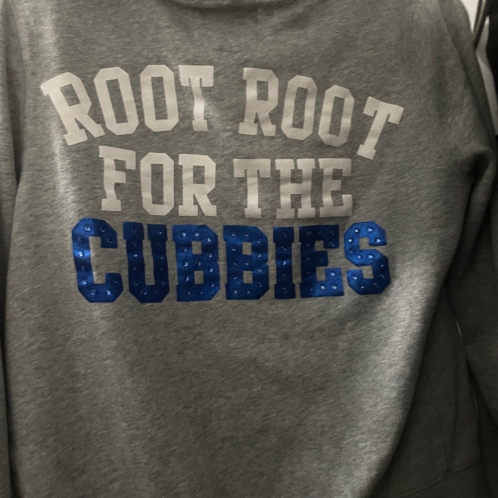 VS pink Chicago cubs zip up hoodie